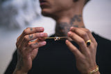 Claptone x Lovebullets Golden Mask Necklace