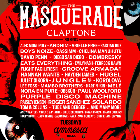 Claptone's 'The Masquerade' announces lineup for Amnesia Ibiza season